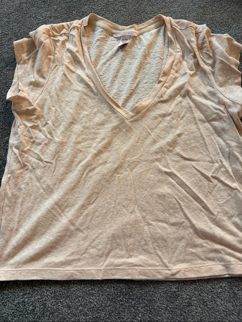 Victoria's Secret Light Tan V-Neck Women's Top